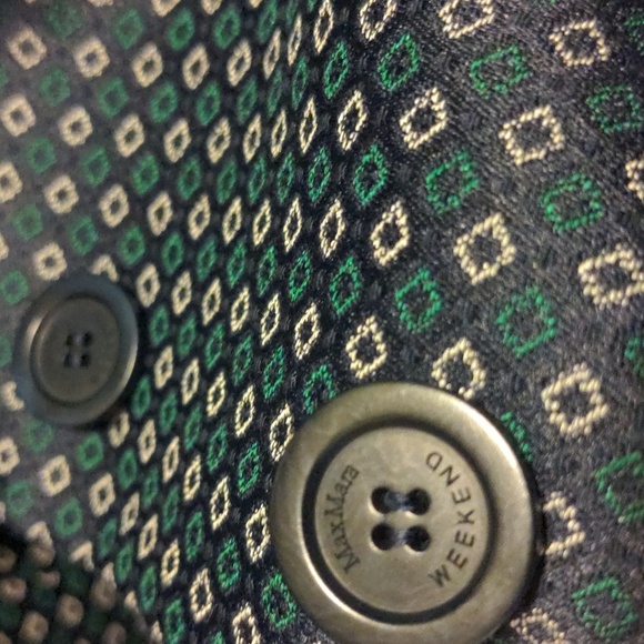 Weekend by Max Mara navy jacquard blazer - sz US12 - Picture 6 of 7